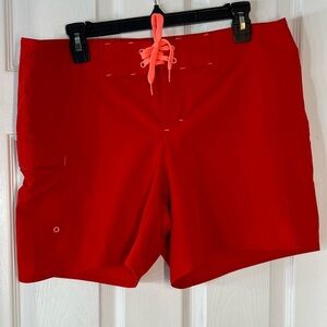 Athleta Women's Red Shorts‎ Size 12
